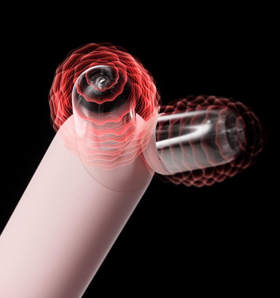 Medicube AGE-R Booster V Roller Mini Plus EMS V-Line Conjunto Massageador Facial com Cabeça V Roller + Gel Booster PDRN (Rosa/Bege)