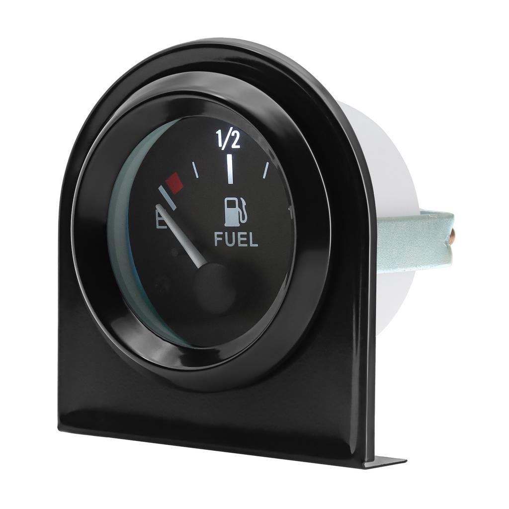 2" 52mm Digital Fuel Level Gauge Voltmeter Oil Temp Water Temp Oil Pressure Gauge With White LED Light For 12V Gasoline Car