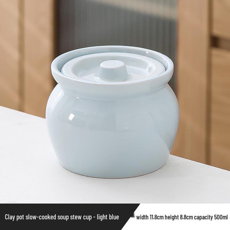 Zhishi Ceramic Double Boiler Stew Pot Set