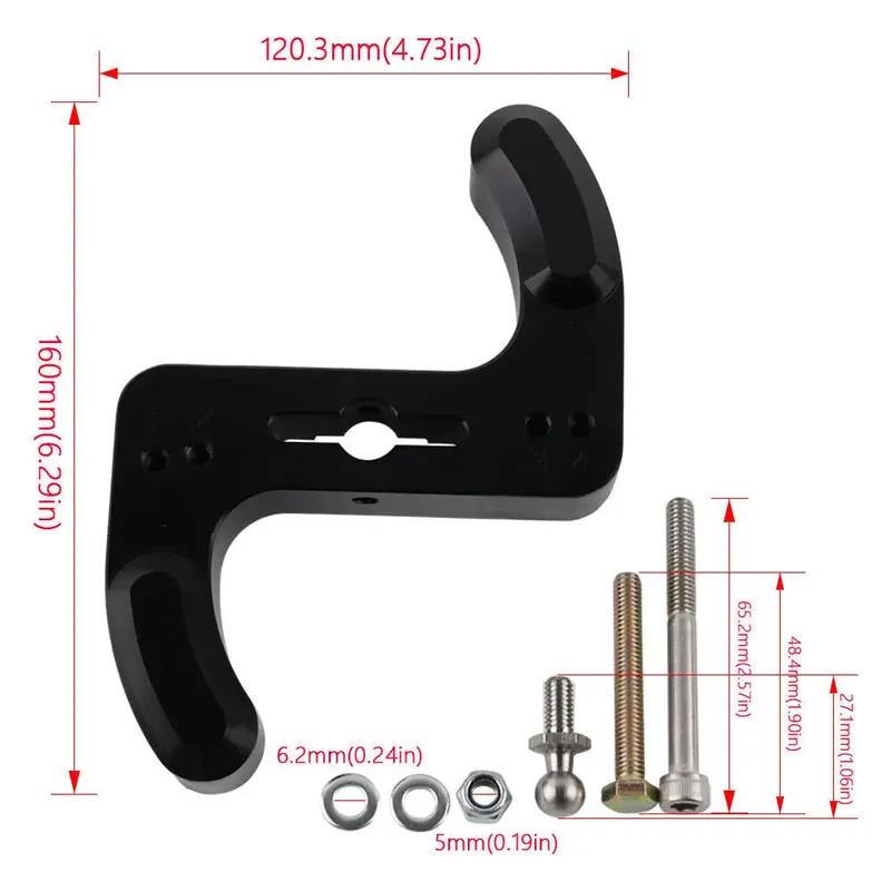 

Adjustable Car Modification Short Throw Shifter Lever Arm Black for 2013-2016 Ford Focus ST 2.0L