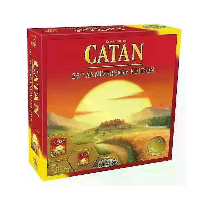 English version catan board game puzzle leisure toy game card 25th anniversary edition playing games 2-8 people party card games Gifts