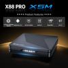 X88 Pro X5M TV Box Android14 Amlogic S905X5M Support 4K HDR Dual Wifi BT5.0 Set Top Box