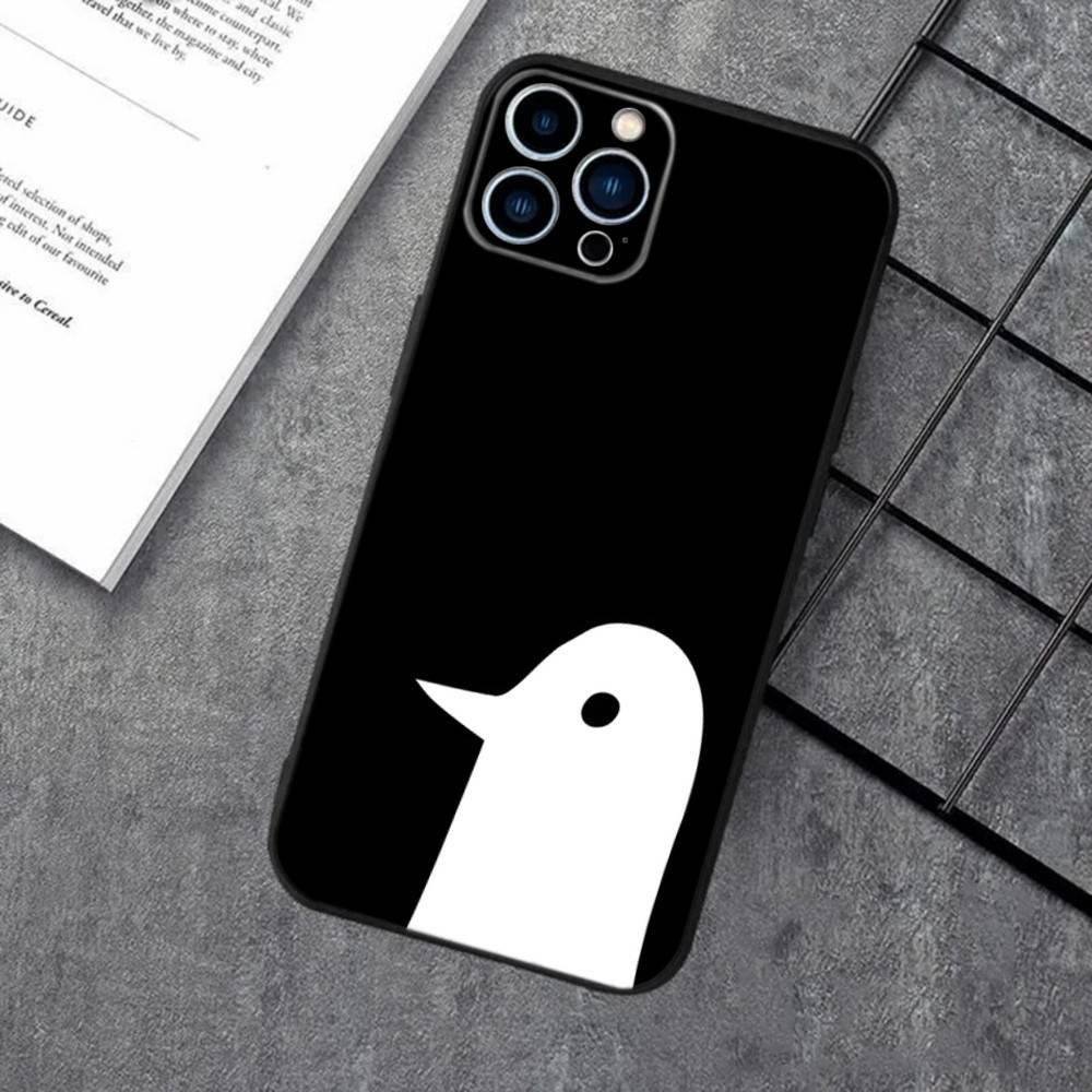G-Goodnight P-Punpun Phone Case For iPhone 17,16,15,14,13,12,11,XS,XR,X,8,7,Pro,Max,Plus,Mini,Air,e Silicone Black Cover