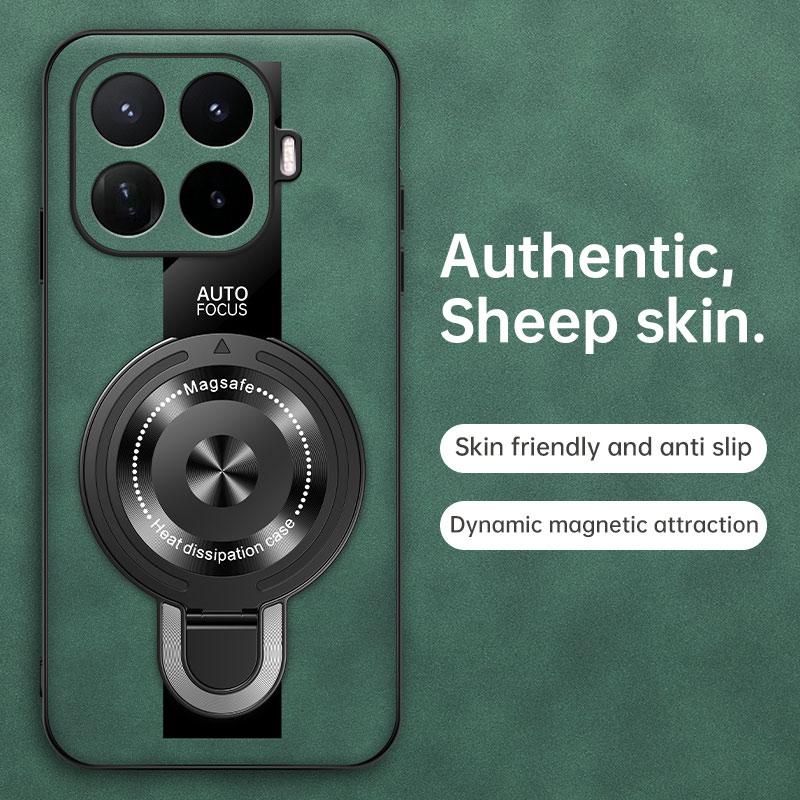Für Xiaomi 17T/17T Pro Hülle Premium Lammleder Patchwork U-Schild Ständer Verfügbar rutschfest Stoßfeste Abdeckung Für Xiaomi 17 T/17 T Pro