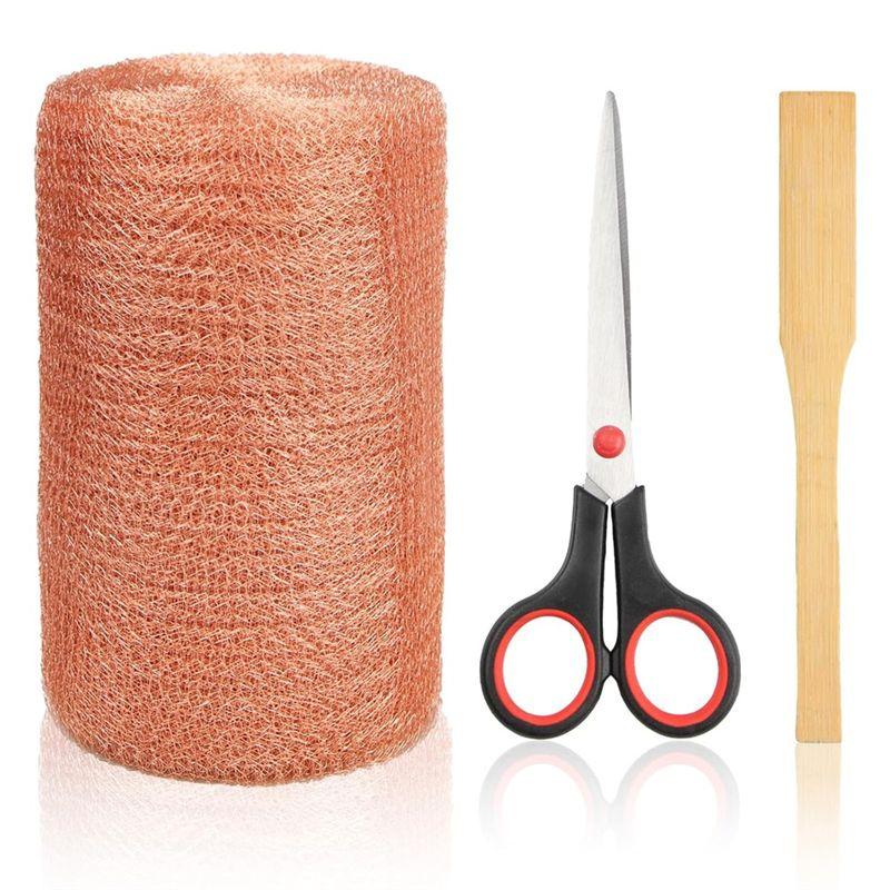 

M-Modern-Copper Mesh Rodent Control, For Mice Rat Rodent, Bat & Snail, DIY Blocker Weep Hole Filler & Wool Mouse Trap