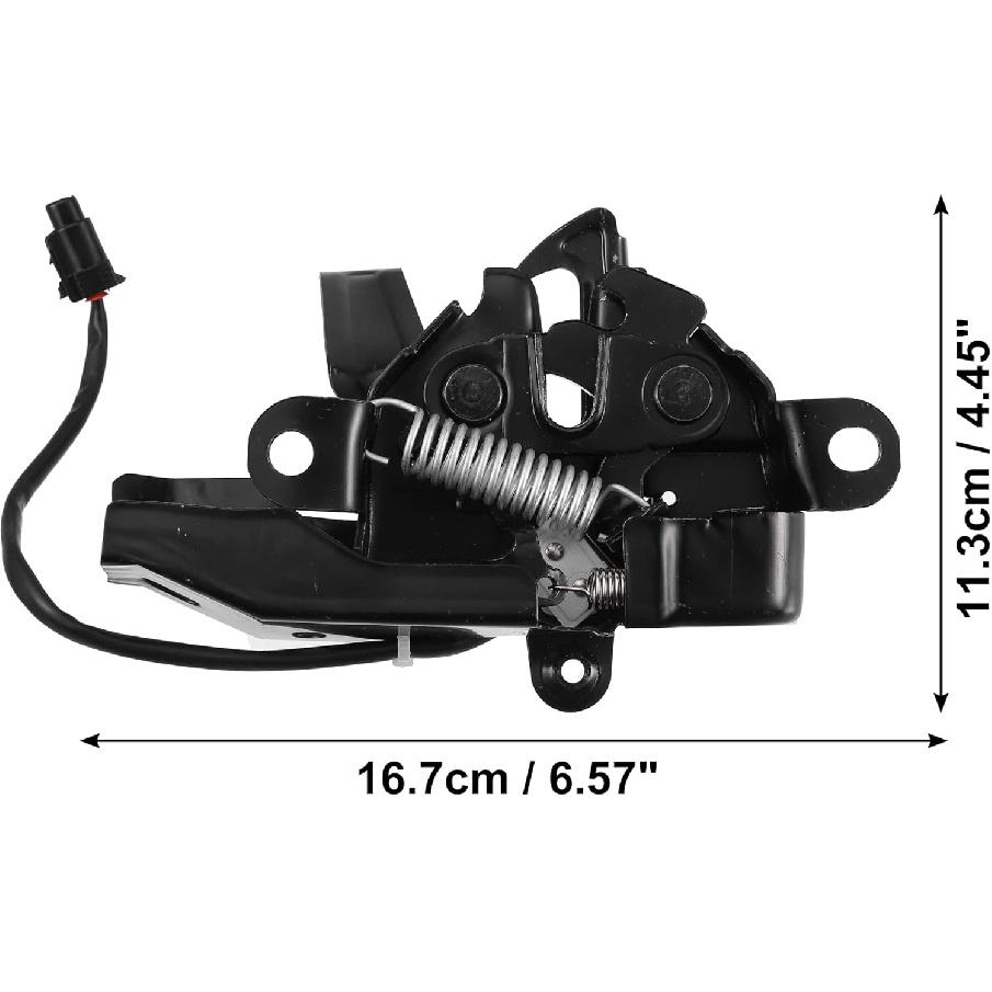 ACROPIX Car Hood Latch Lock Assembly Replacement for Toyota Highlander 2014-2019 No.535100E100 - Pack of 1 Black