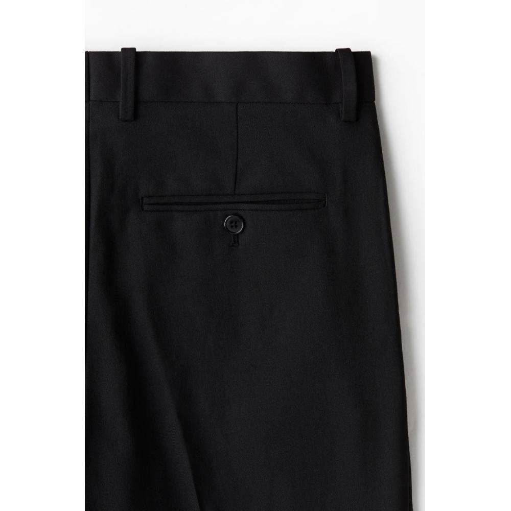 H M Regular Fit Suit Pants Black