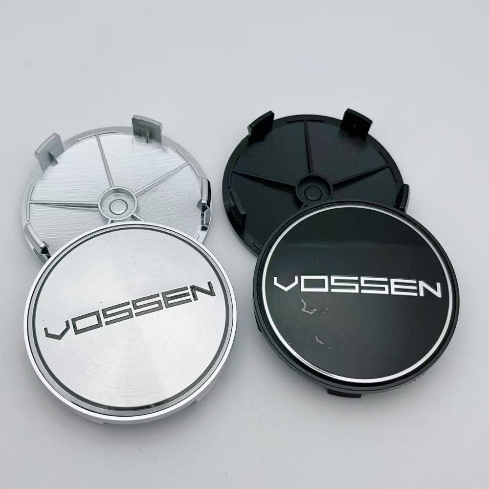 4pcs 68MM 63MM VOSSEN Logo Emblem Badge Car Wheel Center Caps Wheel Hubcap Hub Center Dust Cover Relpace Car Styling Accessories