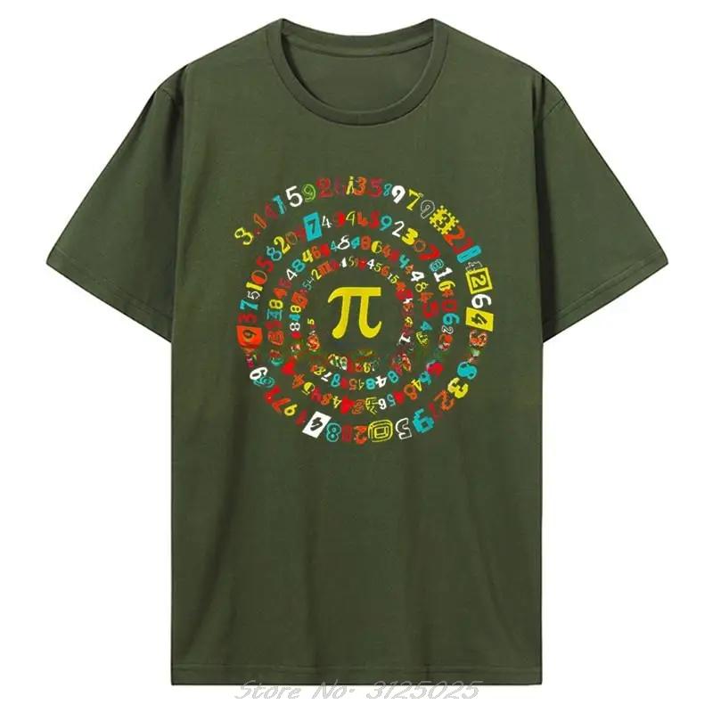 Unisexs Clothing Oversized Tshirt Customized Simple Style Funny Pi Day Fitness T Shirt Spiral Pi Math Pi Day 314 Cotton Tshirt