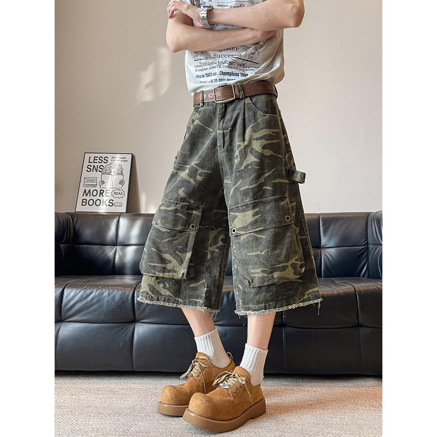 

JYL Mens Jeans Dark Blue Summer New Drooping Slouchy Casual Floor-length Denim M baby порошок кольору