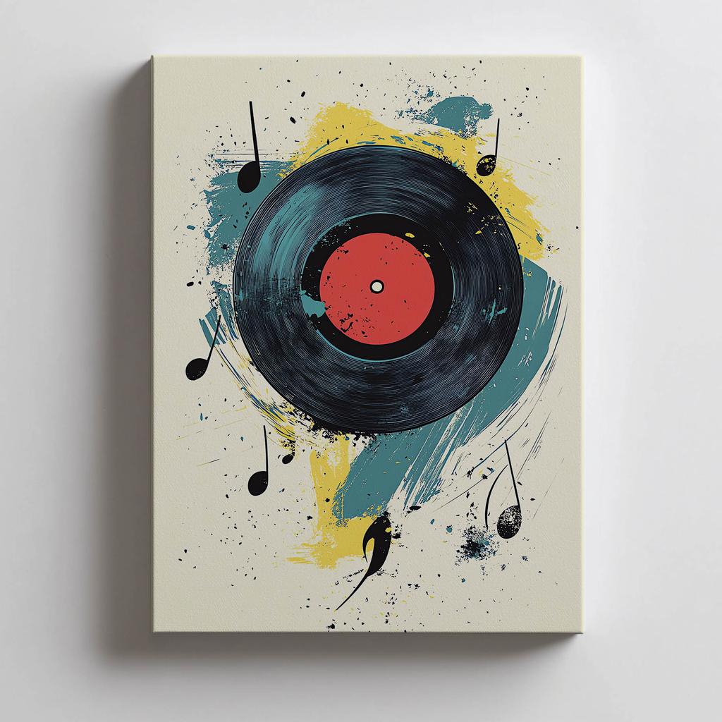 Poster Melodie des Chaos Poster Melodie des Chaos, 40X50 Cm, Aluminiumrahmen Schwarz, Mattes Papier 230 Gsm