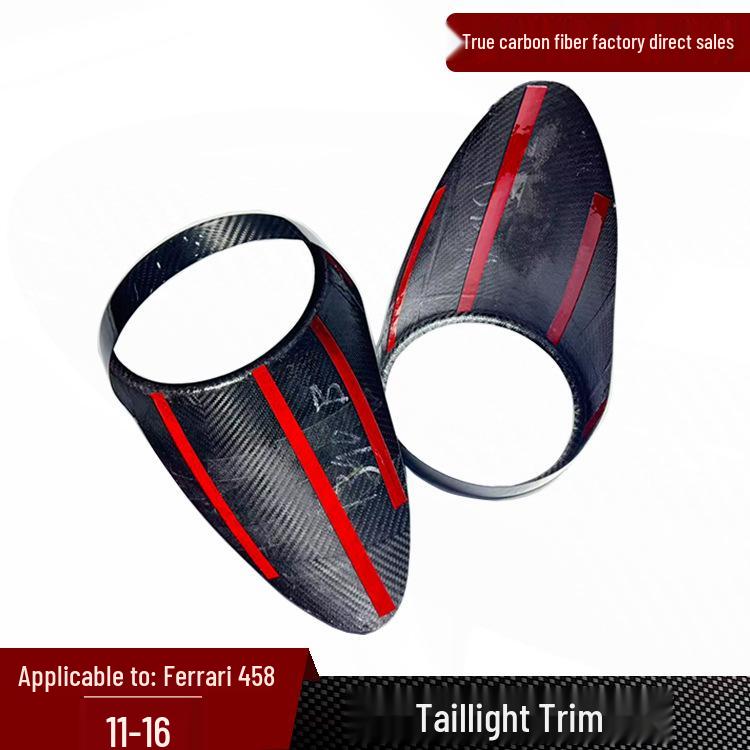 Ferrari 458 Carbon Fiber Taillight Trim (2011-2016)