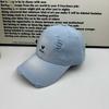Love Embroidery Ripped Baseball Cap Women's Wide Brim Showing Face Small Versatile Cap Soft Top Big Head Circumference Deep Top Hat