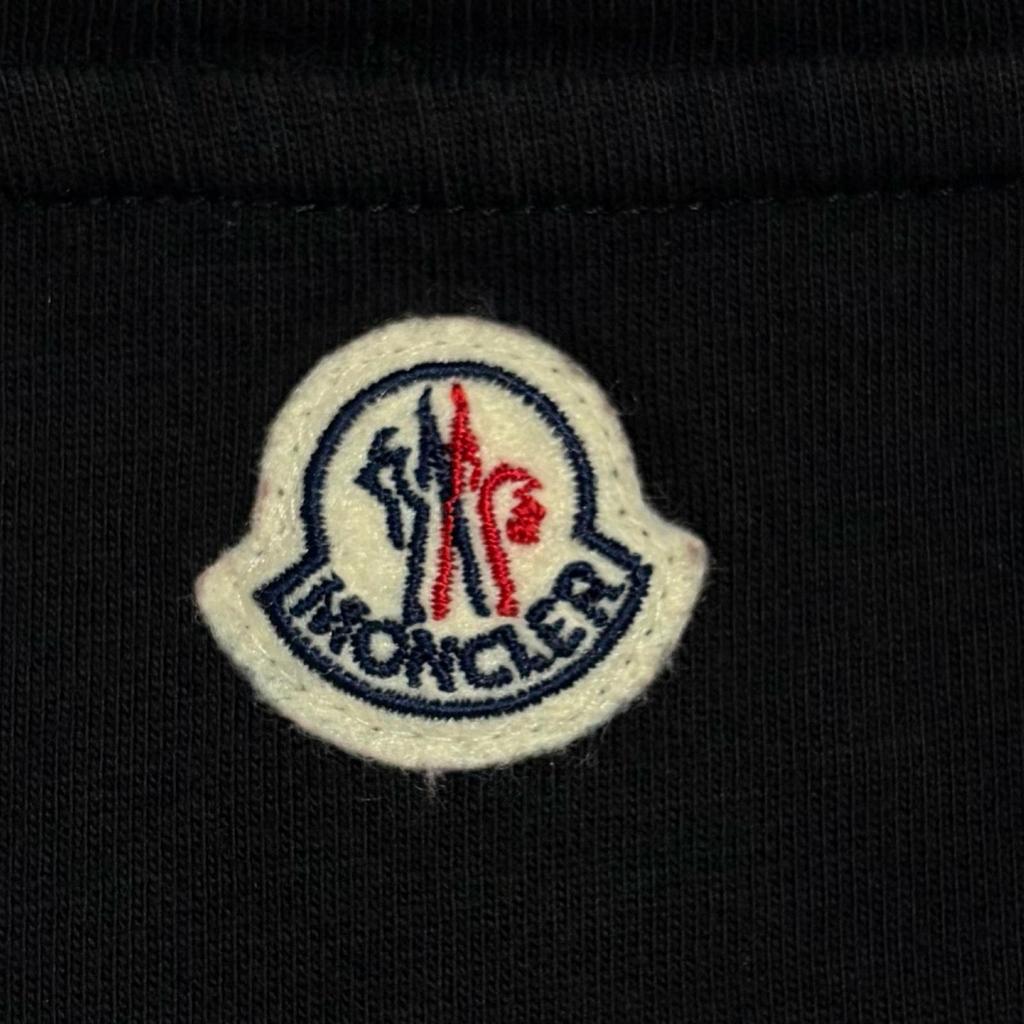 Used MONCLERShort Sleeve T-shirt Black Mens
