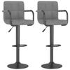 VidaXL Lot de 2 Tabourets de Bar, Chaise de Pub, Siège de Bistrot, Meuble de Salle à Manger Cuisine Salon Maison Intérieur, 334659
