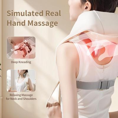 Wireless Massager Relief Massage Trapezius Muscle Relaxation Deep Shiatsu Simulated Human Hand Kneading Neck Electric
