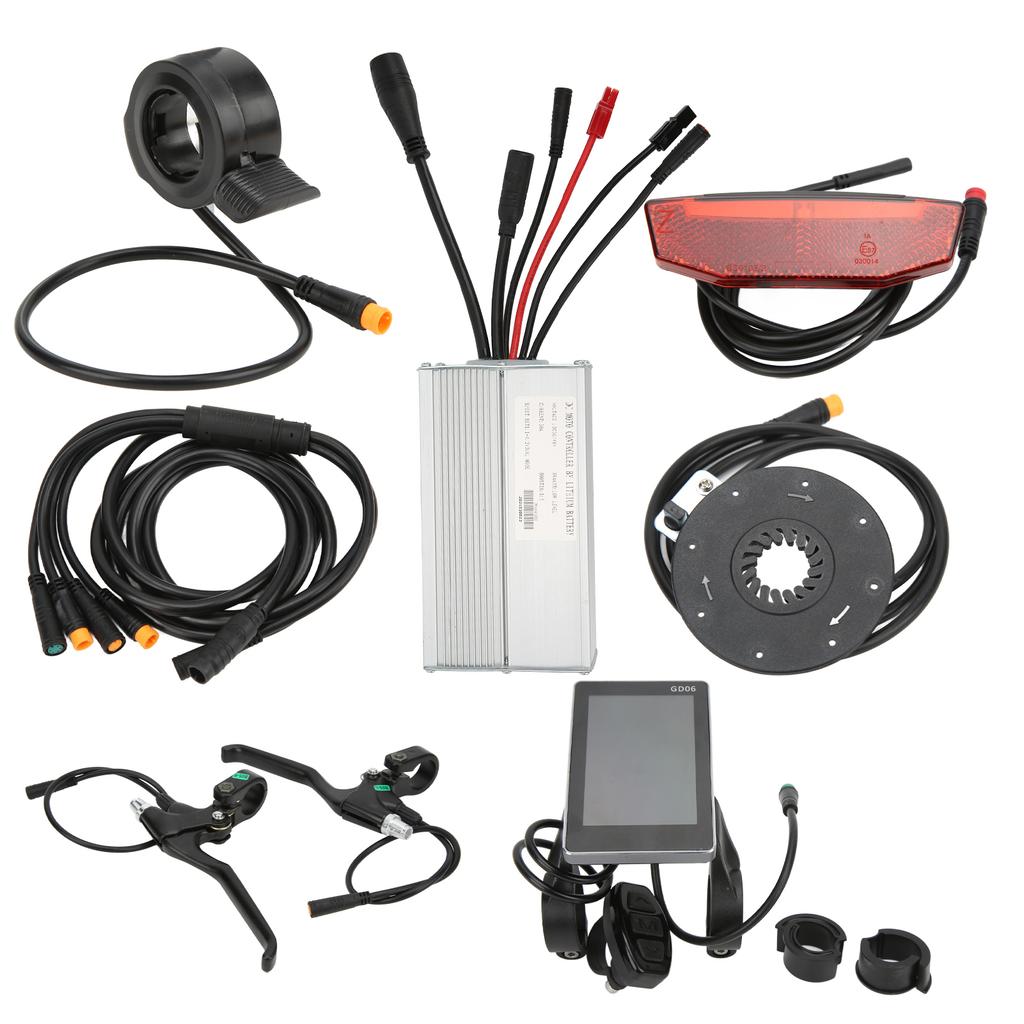 36V48V 1000W Elektrischer Motor Controller Kit 30A Motor Controller mit GD06 LCD Panel 130X Gashebel