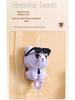 Rotating Black Cat Adhesive Wall Hook for Coats, Keys, and Hats - No-Drill Installation