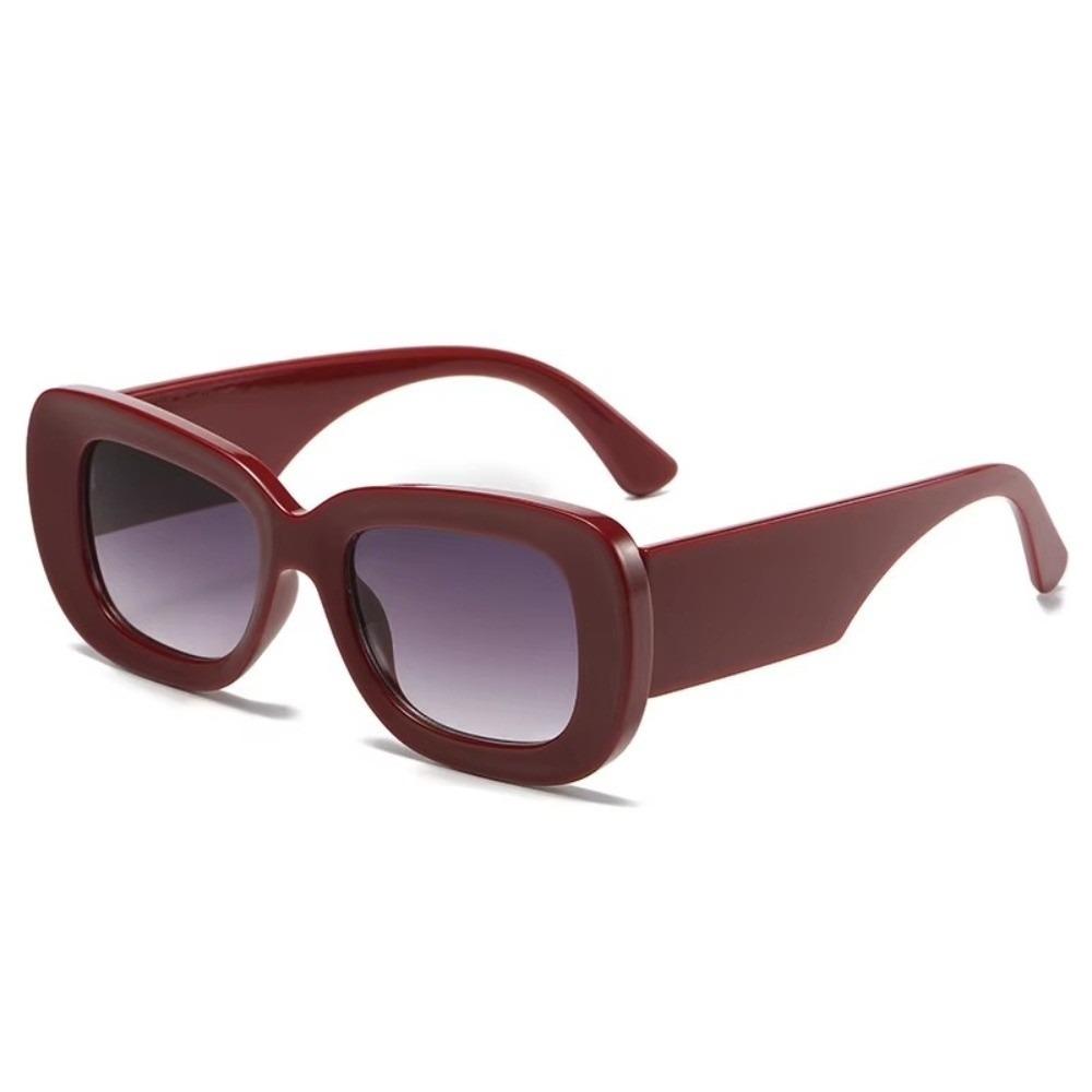 Versatile Women Sunglasses Retro UV Protection Oval Sunglasses Large Size Sun Protection Large Frame Sunglasses красный