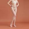 Unisex Ultra-Thin Transparent Black Velvet Tights - Plus Size