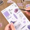 4 Sheets Cartoon Diary Decorative Materials Paper Cute Handwritten Sticker