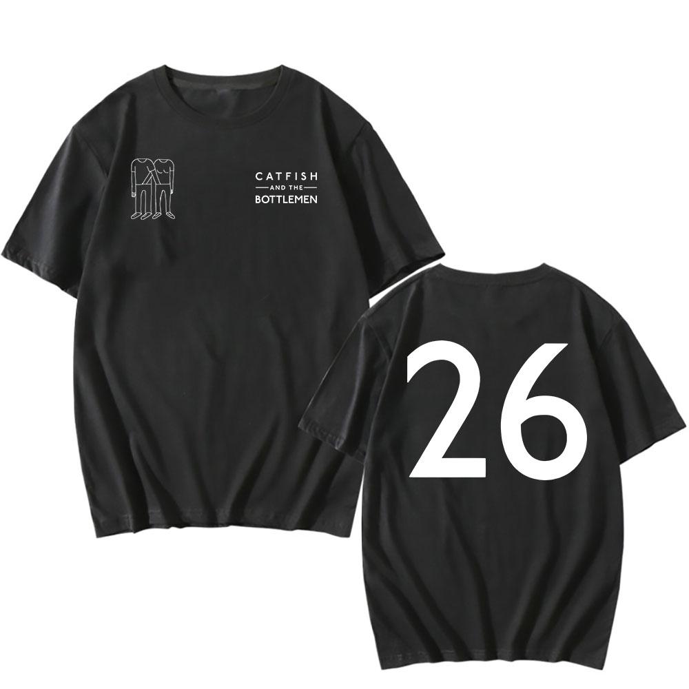 Rock Band Catfish and The Bottlemen Tshirts The Balcony Anniversary Album Print T-shirt Cotton Mens Tees Grunge T Shirts