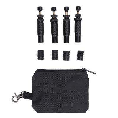 4PCS Tire Deflator Valve Kit Adjustable Auto Stop 10 To 30 PSI Range Screw On Tyre Air Down Tool for Off Road 4x4