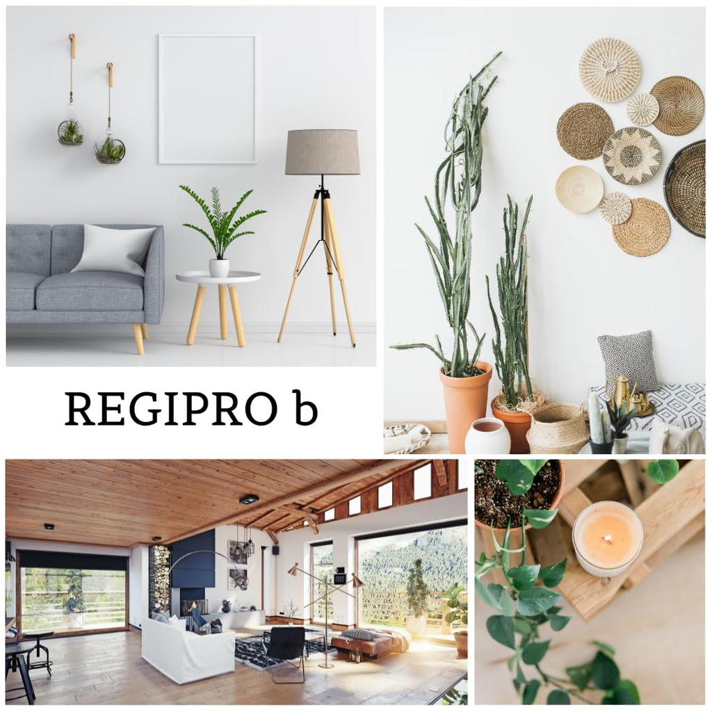 RegiProb Wooden Mini Flower Stand for Indoor Use Assembled White Brown M-20 &