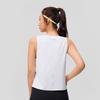 SAUCONY Logo Breathable Comfortable Knitted Round Neck Vest Women Tops Pearl-White SC1249016A-WT02