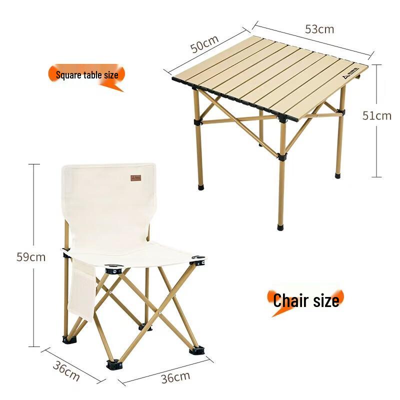 ShangKaoJia Camping Tent and 5-Piece Table Chair Set