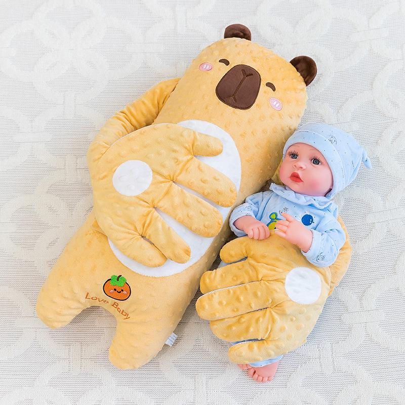 Can be used to pat and soothe a baby, as well as to calm the hand and act as a baby sleep aid.