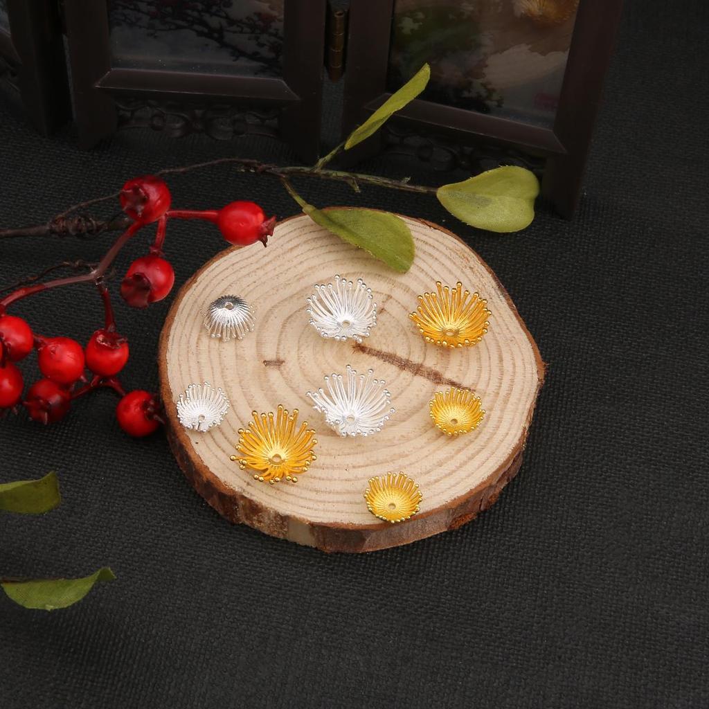 1Pcs Flower Stamen Shape Casting Copper Accessories For Jewelry Making DIY Charm Decoration