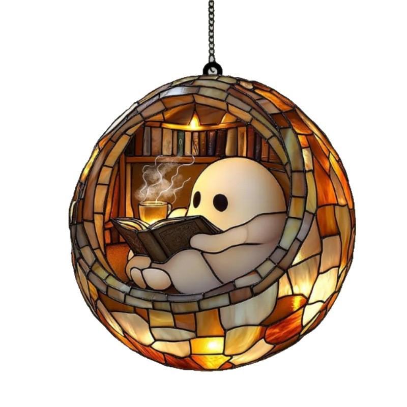 Acrylic Halloween Window Hanging Decor For Indoor Outdoor Fall Party Home Decoration Durable Unbreakable Design