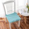 Square Plush Flannel Dining Chair Cushions with Shoulder Strap - All-Season Thin Warmth, Cozy Stool Accessories