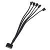 24AWG Power Cord 3Pin/4Pin 4-Pin Connector Professional SATA to 4pin  Computer Cooling