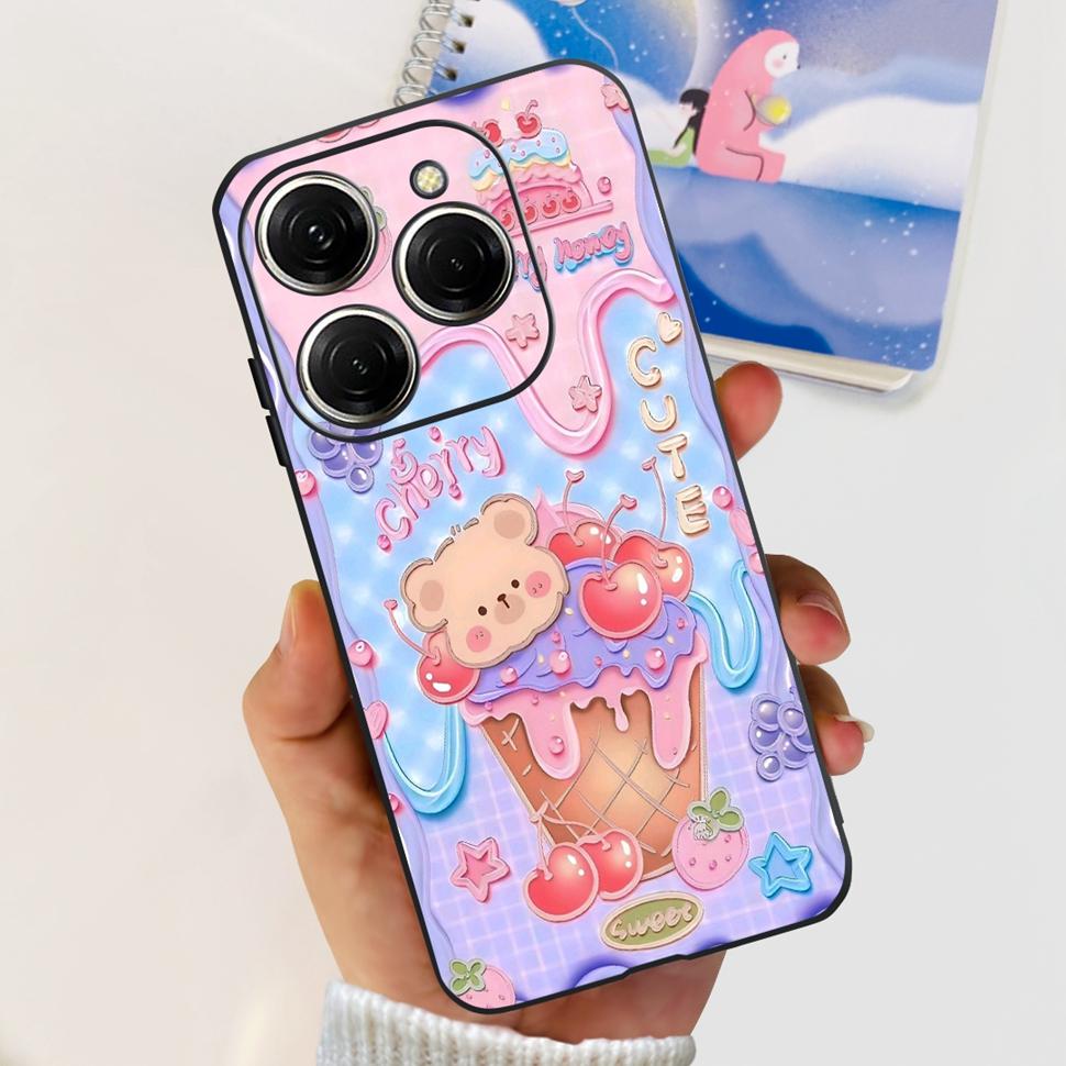 For Tecno Spark 20 Pro Casing KJ6 Luxury Candy Painted Cover Soft Silicone Case For Tecno Spark 20 Spark20 Pro Housing Funda