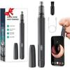 Nose Hair Trimmer with HD Camera, 1080P 360° Wide-angle Ear Hair Trimmer