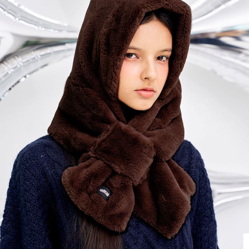 macni FUR BALACLAVA_BROWN