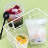 With Lid Salad Cup Transparent Fruit Cup High Quality Food Storage Box
