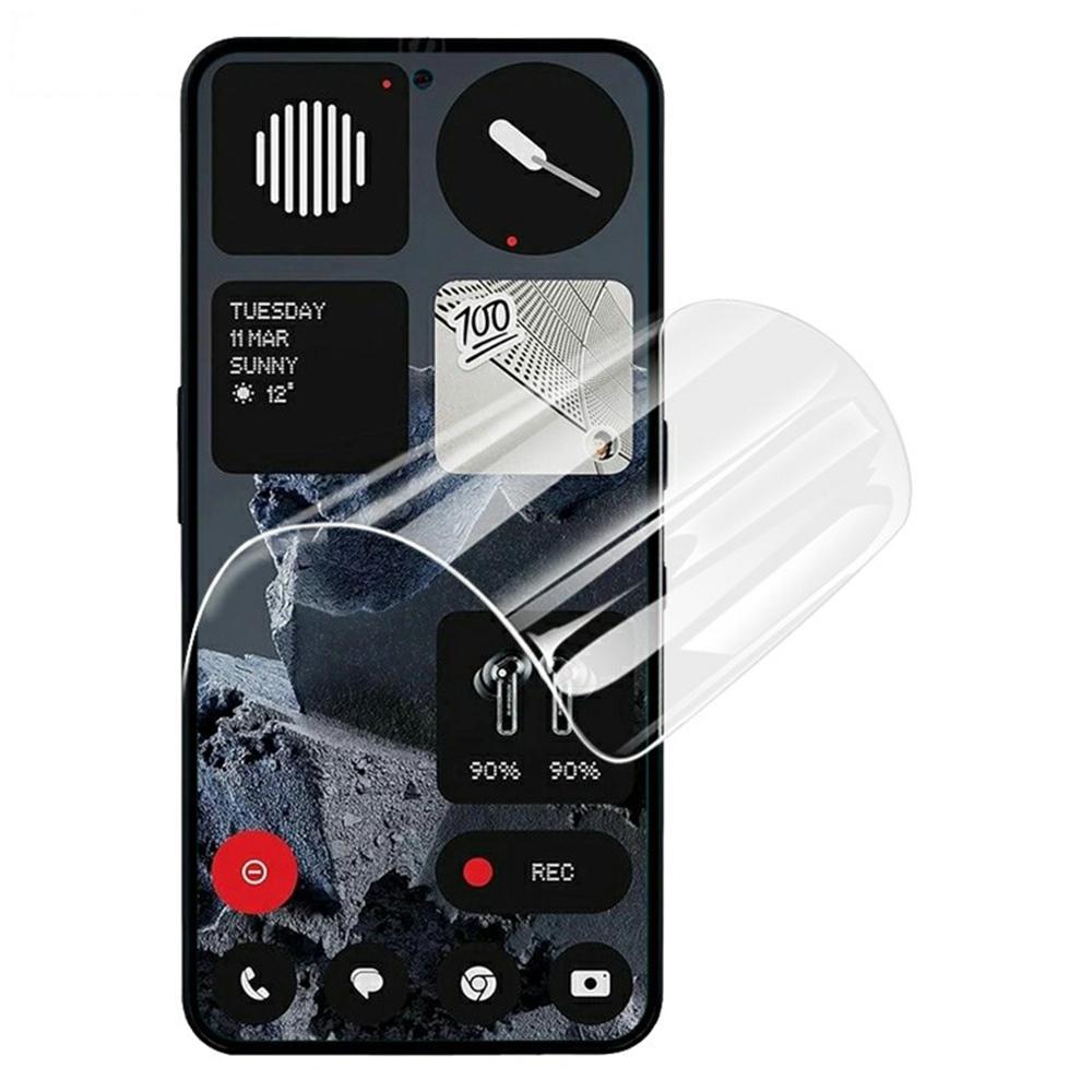 IMAK Hydrogel Film 4th For Nothing Phone (3a) Lite 5G Full Screen Protector Ultra Clear Full Glue Soft TPU Film (Fingerprint Unlock)
