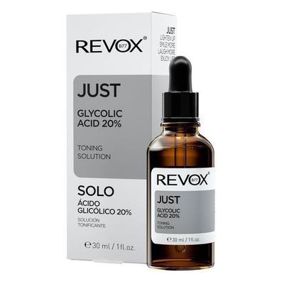 Klärendes Gesichtswasser - REVOX B77 - JUST GLYKOLSÄURE 20% - 30ml - Ohne Alkohol - Für alle Hauttypen