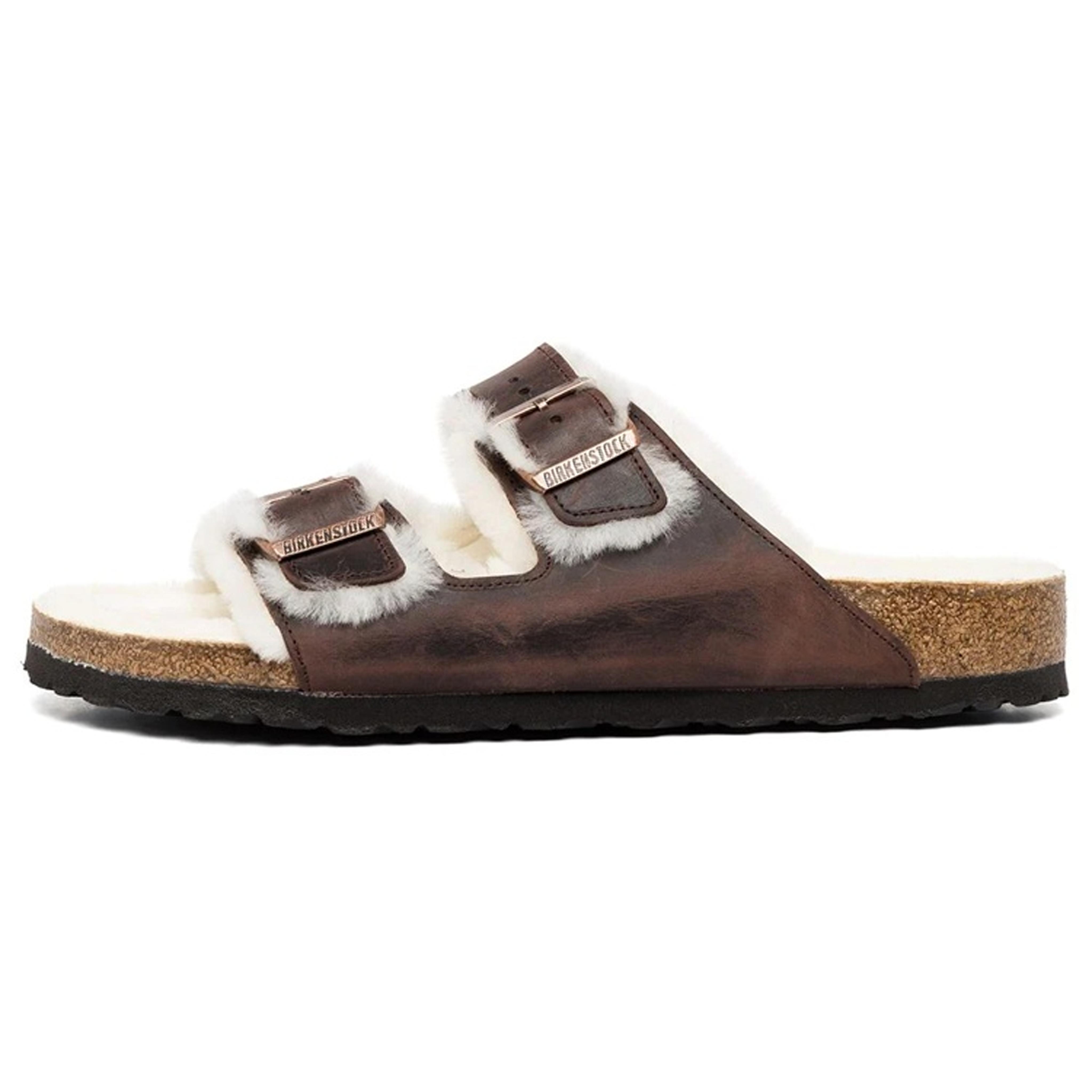 Birkenstock Arizona Shearling Oiled Leather  Habana  1021065 37