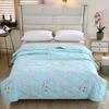 INS Skin-Friendly Washable Cotton Summer Quilt - Brushed Flannel Cooling Blanket for Dorms