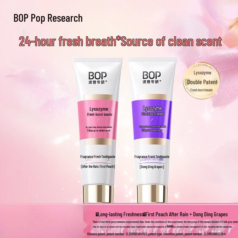 Bop 24H Fresh Breath Burst Bead Toothpaste
