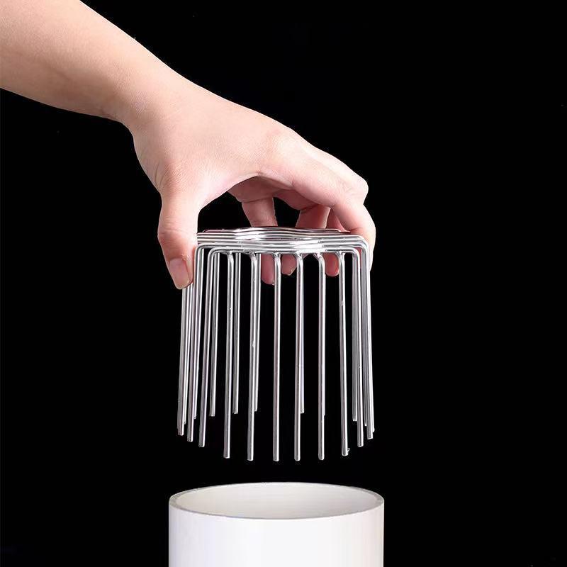 Stainless Steel Drainage Cover Roof Floor Drain Downpipe Strainer Anti-Blocking Gutter Guard Leaf Debris Trap Rain Pipe Cap