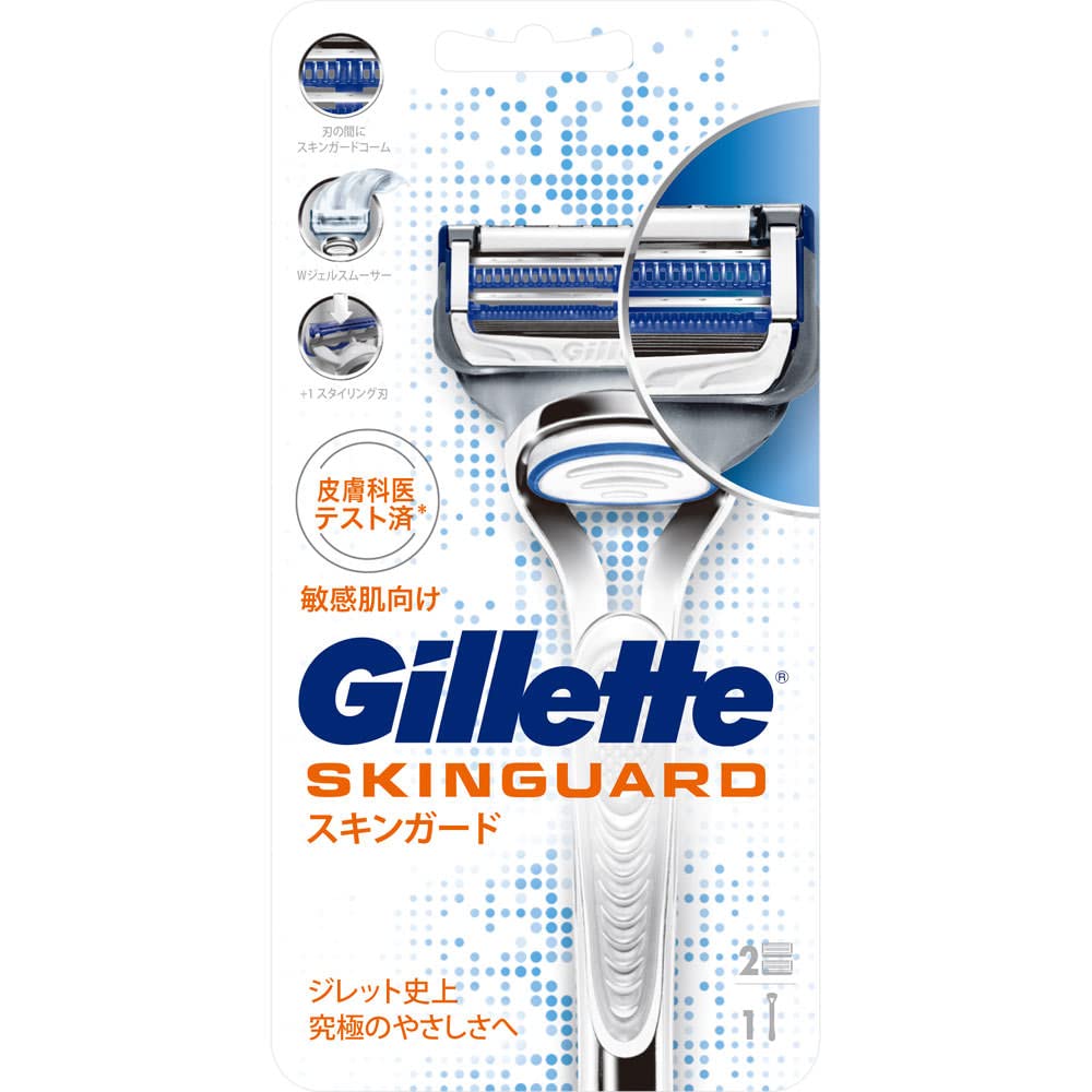 Ручной станок Gillette SkinGuard с 2 сменными лезвиями P&G