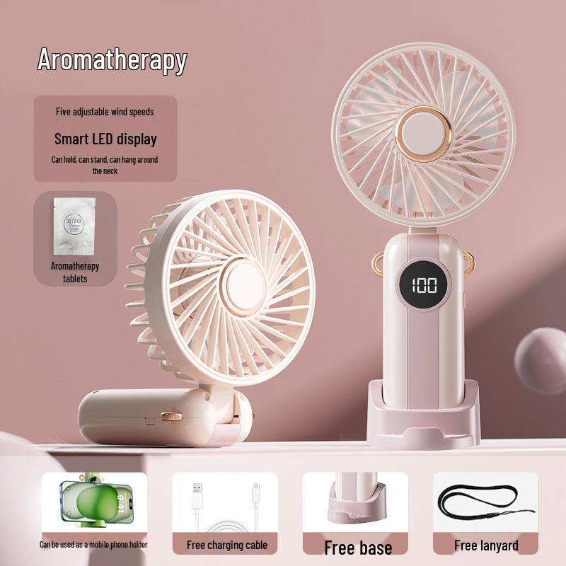 Rechargeable Portable USB Mini Desk and Handheld Fan