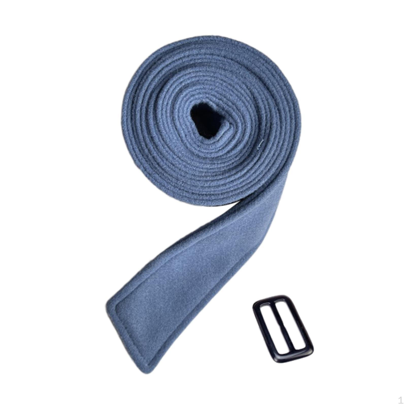 

Женское шерстяное пальто поясной ремень портативный галстук для торговой улицы Light Blue