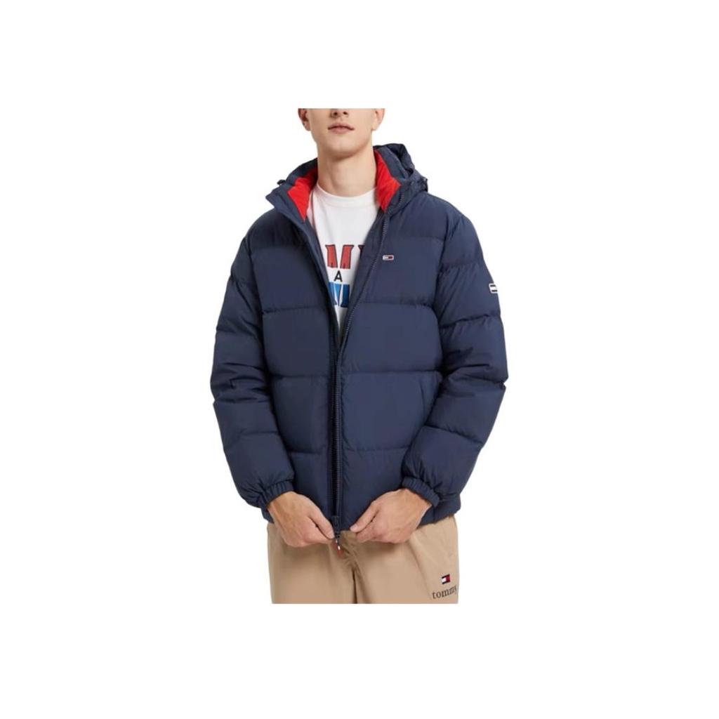 Tommy Hilfiger Thick Warm Commuter Versatile Comfortable Loose Fit Removable Solid Color Zipper Autumn Winter Down Jacket Men outerwear 78J6188-411
