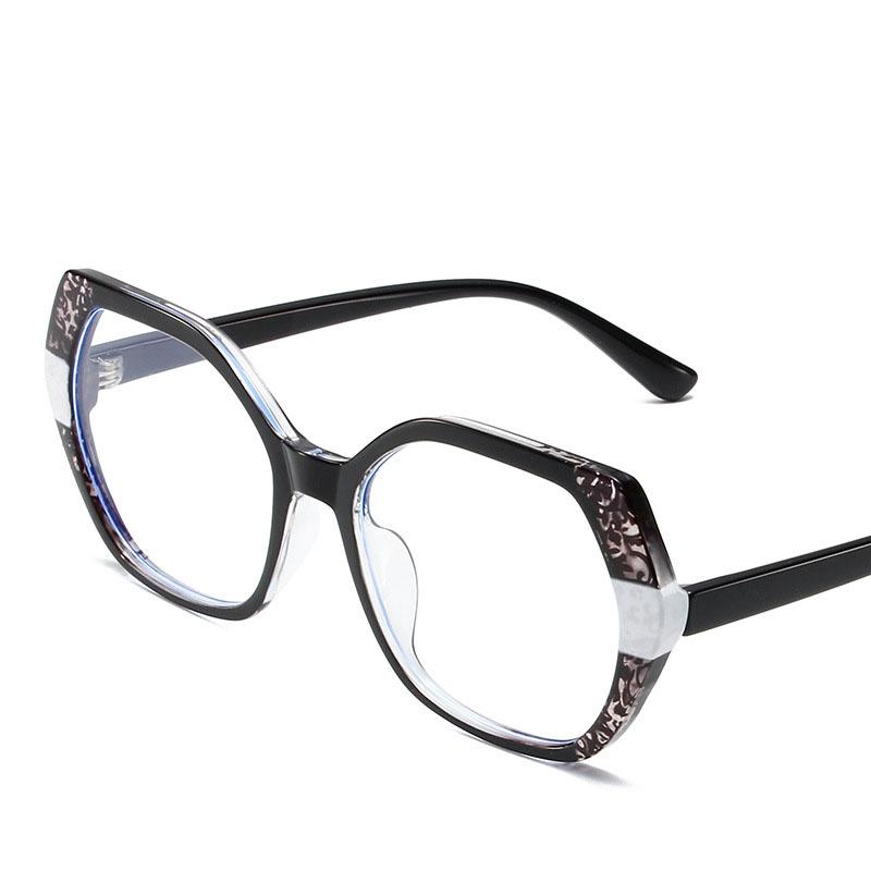 Popular Vintage Anti Blue Light Optical Big Glasses Women Luxury Brand Designer Myopia Prescription Colorful Eyewear  Frame